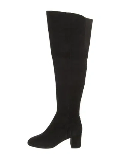 Pre-owned Kate Spade Suede Boots In Black