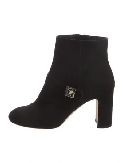 Pre-owned Kate Spade Suede Boots In Black