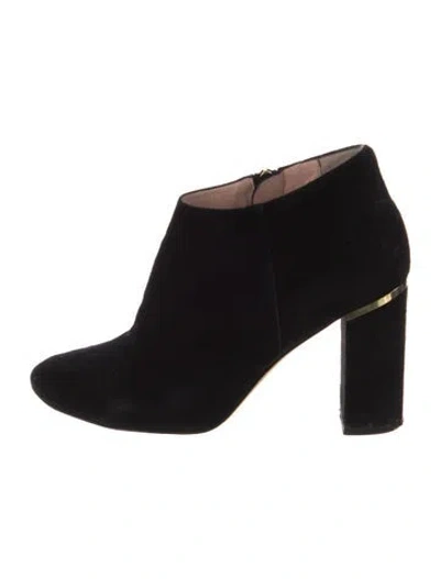 Pre-owned Kate Spade Suede Boots In Black