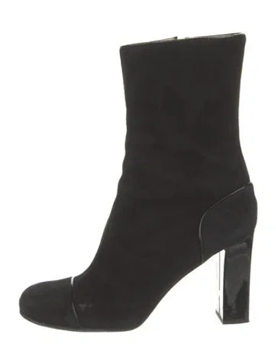 Pre-owned Kate Spade Suede Boots In Black