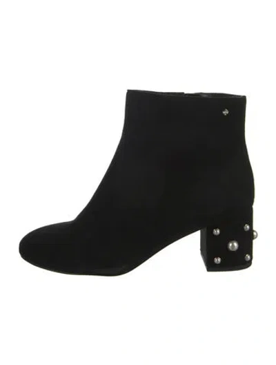 Pre-owned Kate Spade Suede Boots In Black
