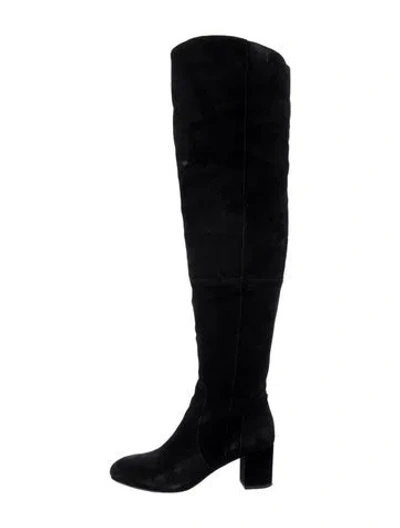 Pre-owned Kate Spade Suede Boots In Black