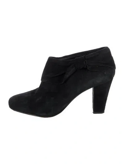 Pre-owned Kate Spade Suede Boots In Black