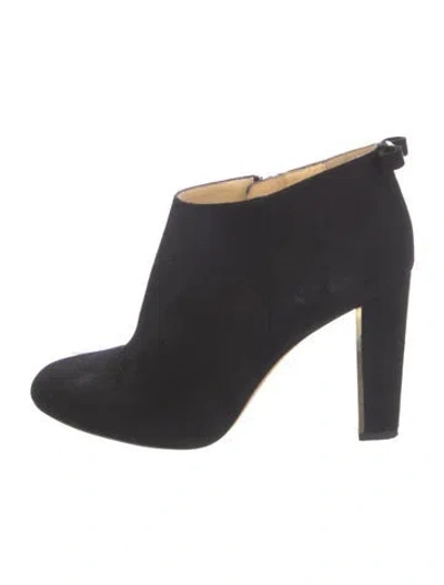 Pre-owned Kate Spade Suede Boots In Black