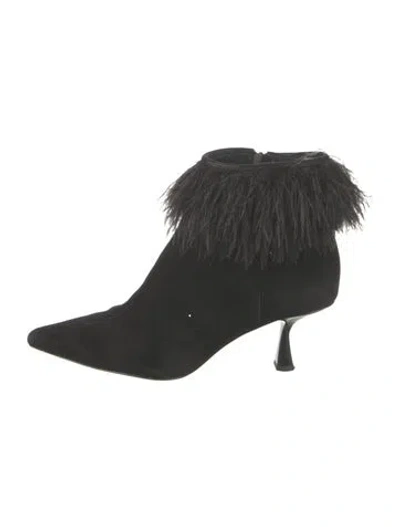 Pre-owned Kate Spade Suede Boots In Black