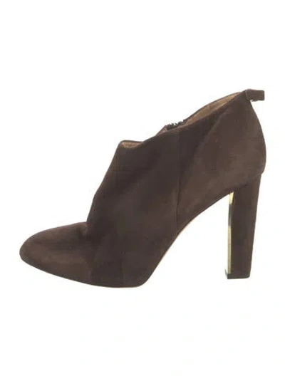 Pre-owned Kate Spade Suede Boots In Brown