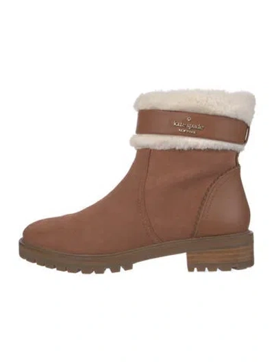 Pre-owned Kate Spade Suede Boots In Brown