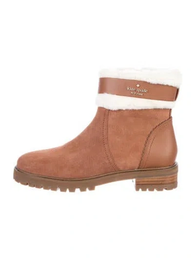 Pre-owned Kate Spade Suede Boots In Brown