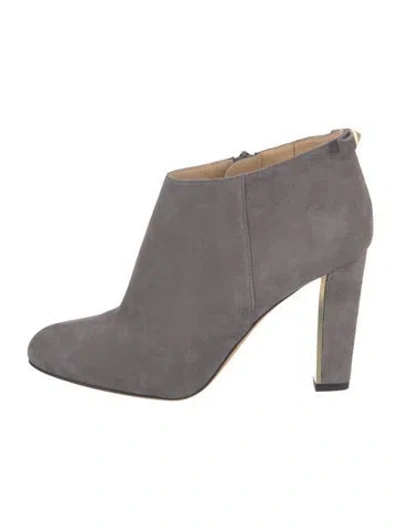 Pre-owned Kate Spade Suede Boots In Gray