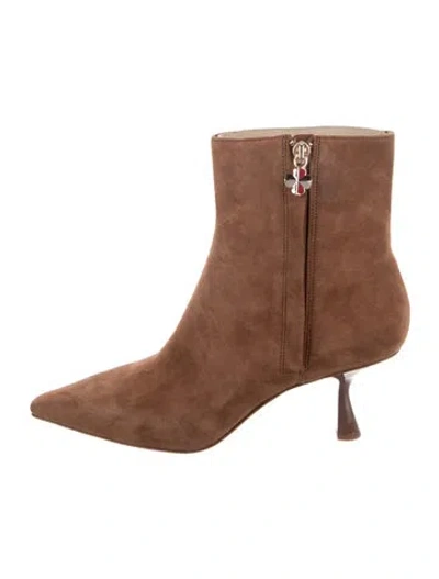 Pre-owned Kate Spade Suede Boots In Gray