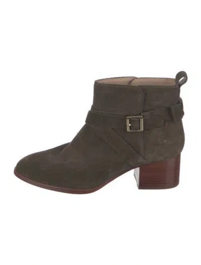 Pre-owned Kate Spade Suede Boots In Green