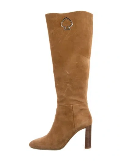 Pre-owned Kate Spade Suede Boots In Multi
