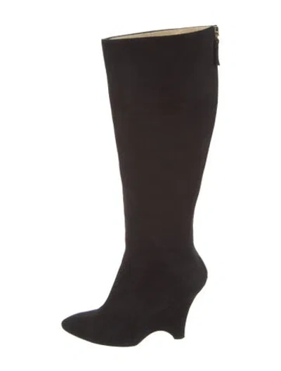 Pre-owned Kate Spade Suede Boots In Multi