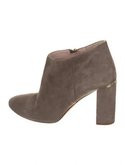 Pre-owned Kate Spade Suede Boots In Neutral