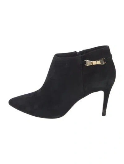 Pre-owned Kate Spade Suede Bow Accents Boots In Multi