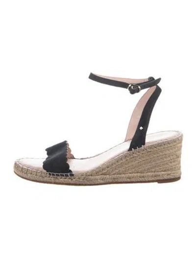 Pre-owned Kate Spade Suede Espadrilles In Blue