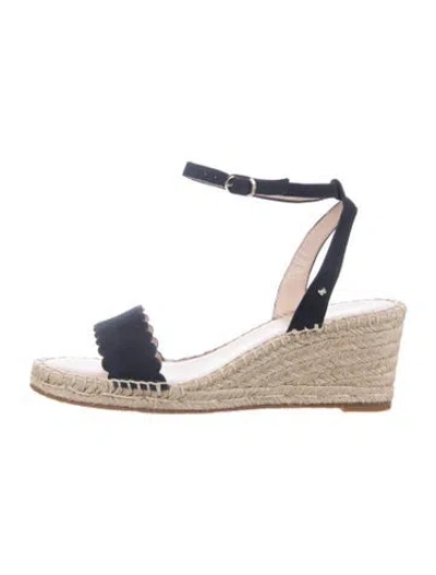 Pre-owned Kate Spade Suede Espadrilles In Blue