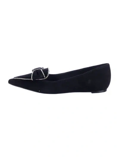 Pre-owned Kate Spade Suede Loafers In Blue