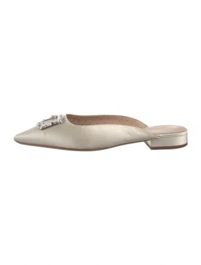 Pre-owned Kate Spade Suede Mules In Blue