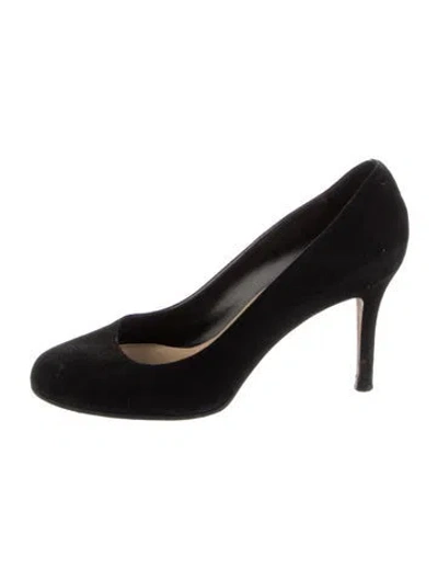 Pre-owned Kate Spade Suede Pumps In Black