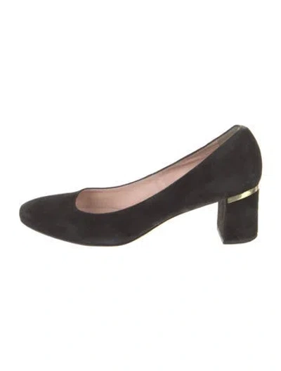 Pre-owned Kate Spade Suede Pumps In Black