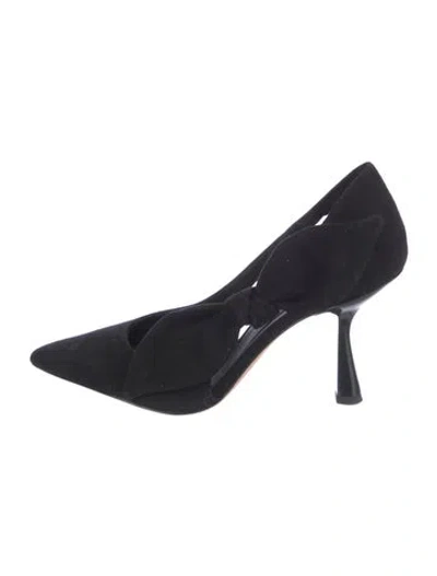 Pre-owned Kate Spade Suede Pumps In Black