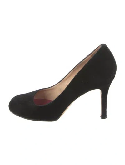 Pre-owned Kate Spade Suede Pumps In Black