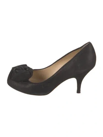 Pre-owned Kate Spade Suede Pumps In Black