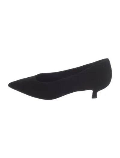 Pre-owned Kate Spade Suede Pumps In Black