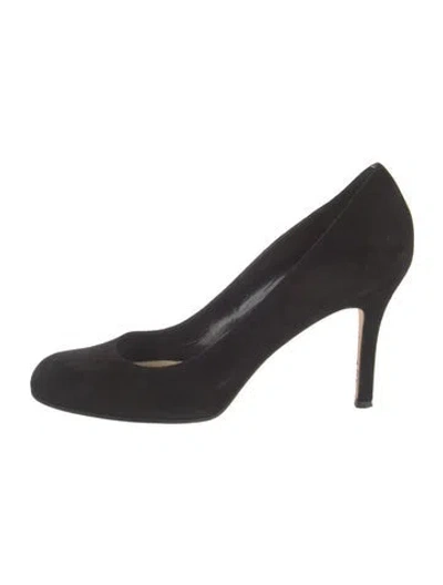Pre-owned Kate Spade Suede Pumps In Black