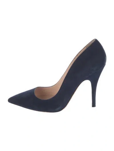 Pre-owned Kate Spade Suede Pumps In Blue
