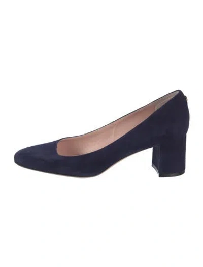 Pre-owned Kate Spade Suede Pumps In Blue