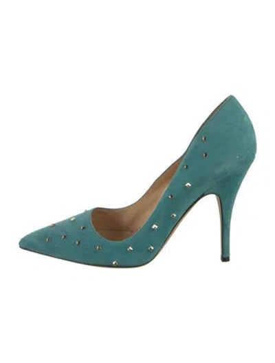 Pre-owned Kate Spade Suede Pumps In Blue