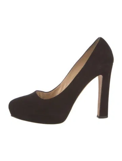 Pre-owned Kate Spade Suede Pumps In Brown
