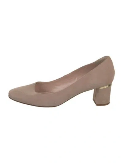 Pre-owned Kate Spade Suede Pumps In Neutral