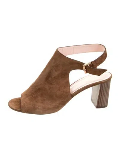 Pre-owned Kate Spade Suede Pumps In Neutrals