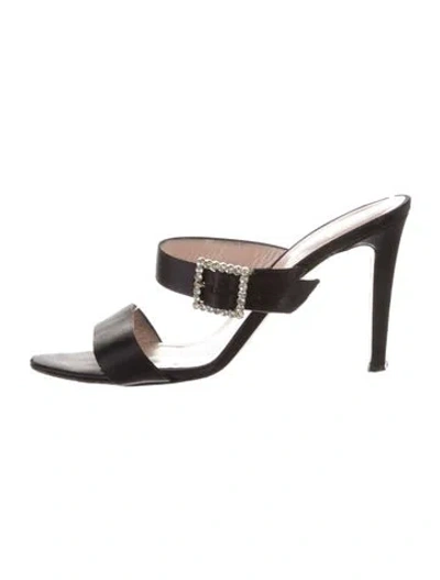 Pre-owned Kate Spade Suede Slides In Brown