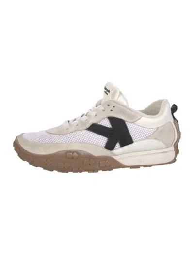 Pre-owned Kate Spade Suede Sneakers In Neutrals/white