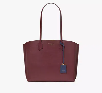 Kate Spade Suite Large Work Tote In Burgundy