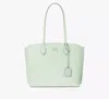 Kate Spade Suite Large Work Tote In Pistachio Ice