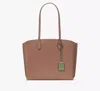 Kate Spade Suite Large Work Tote In Warm Acorn