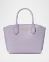 Kate Spade Suite Leather Tote Crossbody Bag In Lavender Cream
