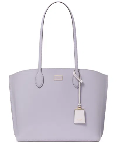 Kate Spade Suite Leather Work Tote Bag In Lavender Cream