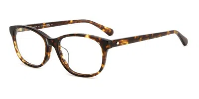 Kate Spade Suki/f Asian Fit 086 Women's Glasses Tortoiseshell Size 53 - Free Lenses - Blue Light Block Availabl In Brown