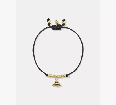 Kate Spade Summer Daze Bee Cord Bracelet In Black