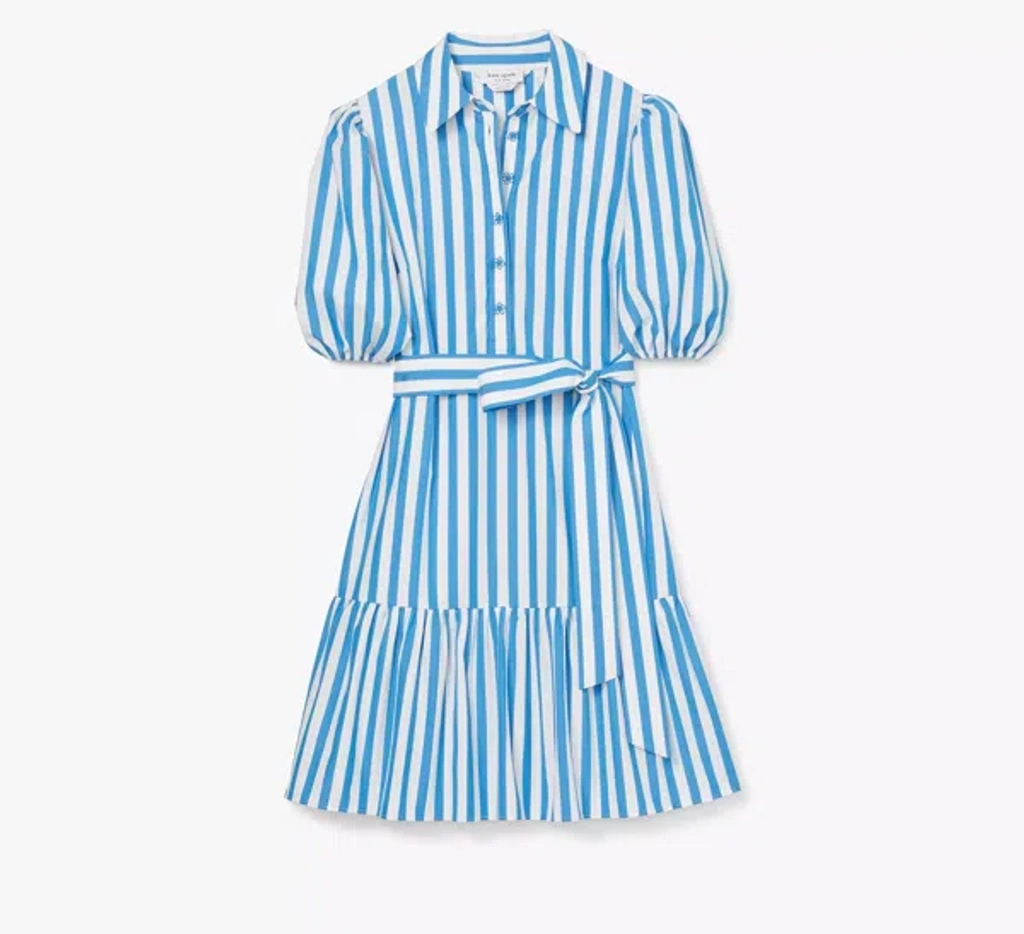 Kate Spade Summer Stripe Lake Dress In Riverside/fresh White | ModeSens