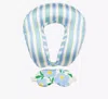 Kate Spade Sunshine Floral Neck Pillow & Eye Mask Set In Ocean Fog