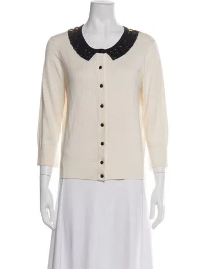 Pre-owned Kate Spade Sweater In White