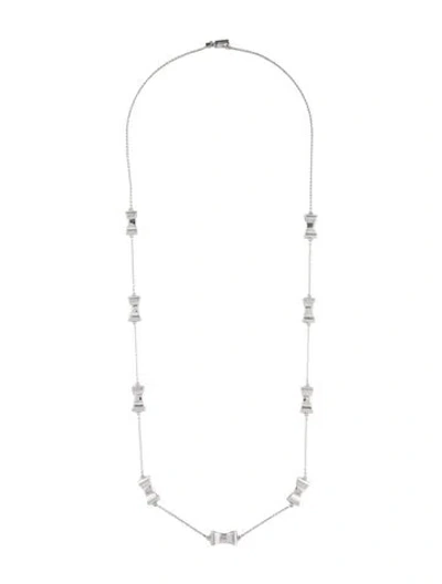 Pre-owned Kate Spade 'take A Bow' Station Necklace, 32" In Multi