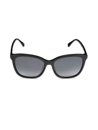 Kate Spade Tamiko 57mm Rectangle Sunglasses In Black